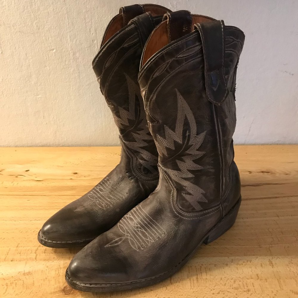OAK TREE FARMS JUNIPER LEATHER COWBOY BOOTS WOMENS 6.5 BENCH MADE
